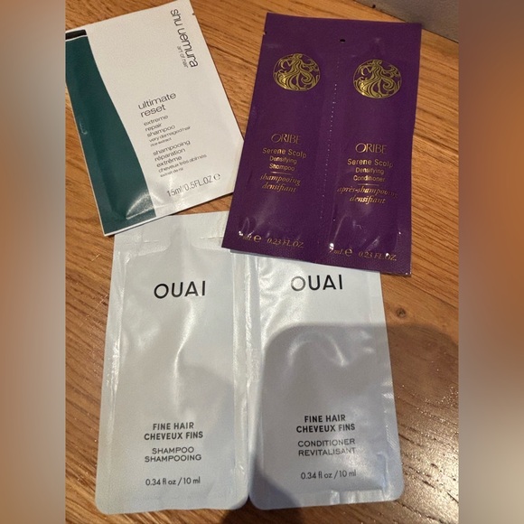 NEW Set of 3 Luxe Haircare Sample set- Shu Uemura, Oribe & Ouai from Sephora - Picture 1 of 7